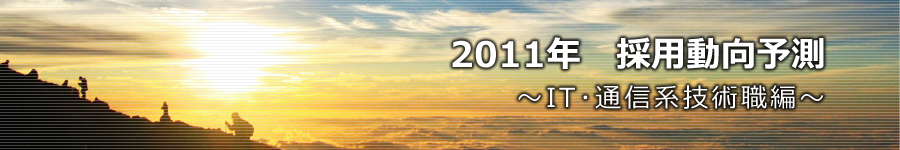 転職マーケットトピックス　IT･通信系技術職（2011年1月号）編